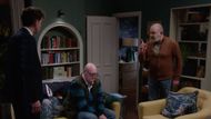 Bear and Marlon argue over the fate of Paddy's wedding on Emmerdale | Image Source: ITV